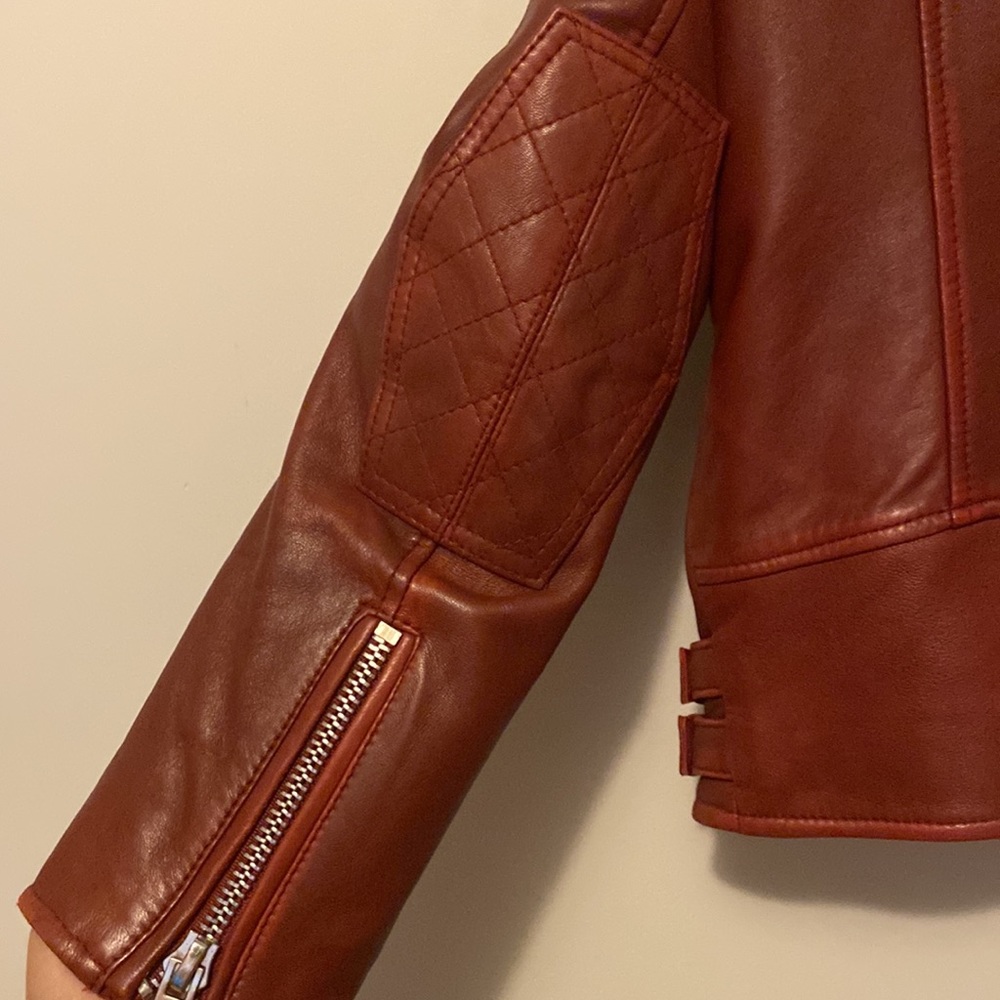 Red Leather Jacket - Picture 5 of 5